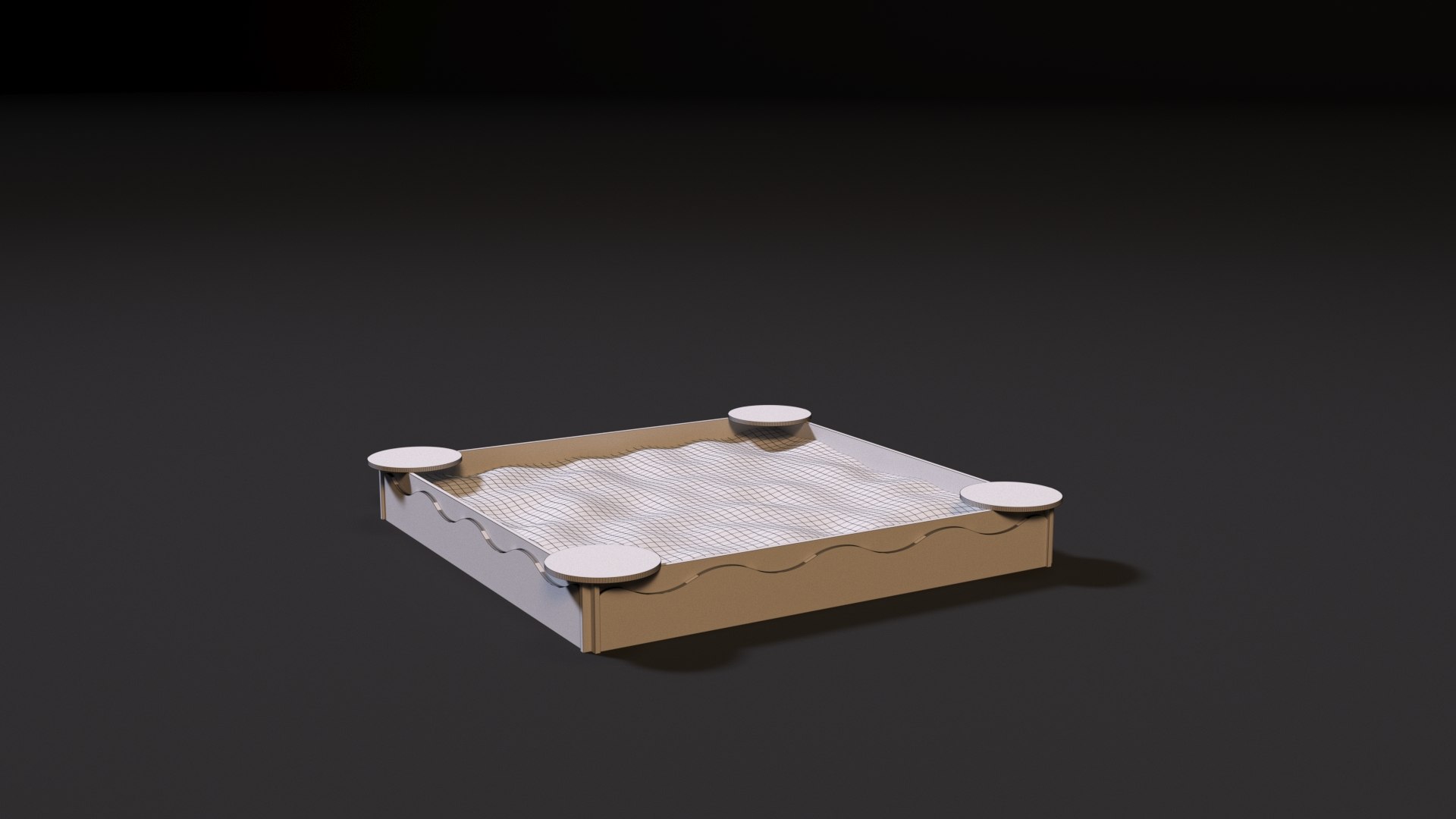 3D Sandbox With Waves Model - TurboSquid 1777420