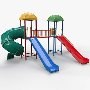 3D PBR Playground Outdoor Jungle Gym 15 B model