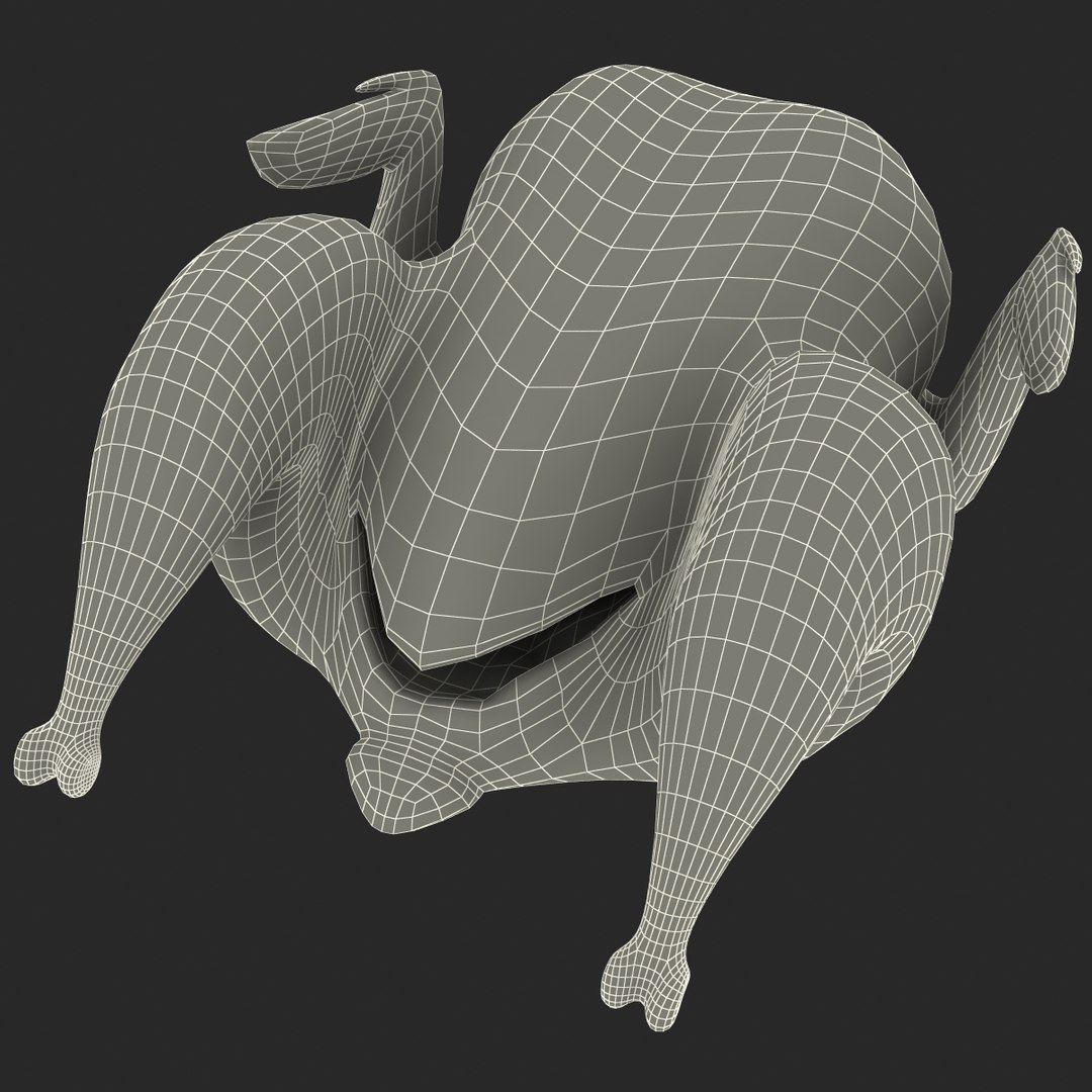 Rotisserie Chicken 3d Model