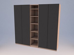 interior pax wardrobe 3D model