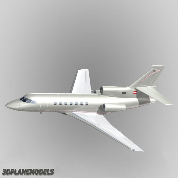 dassault falcon 50 global 3d model