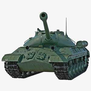tank iosif stalin rigged 3d max