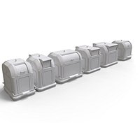 undergraung garbage container set