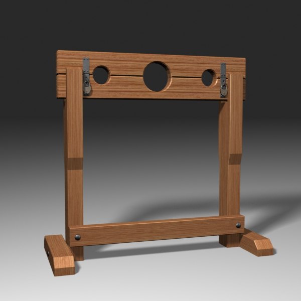 pillory 3d model