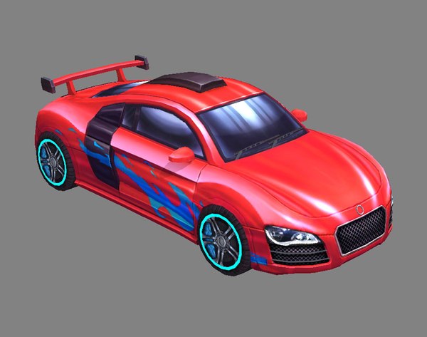 Cartoon sports car 3D model - TurboSquid 1701966