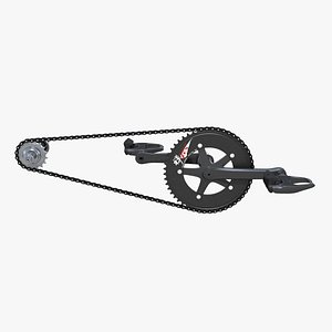 Bicycle Chain with Pedals