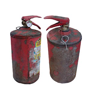 3D model ultra realistic extinguisher scan
