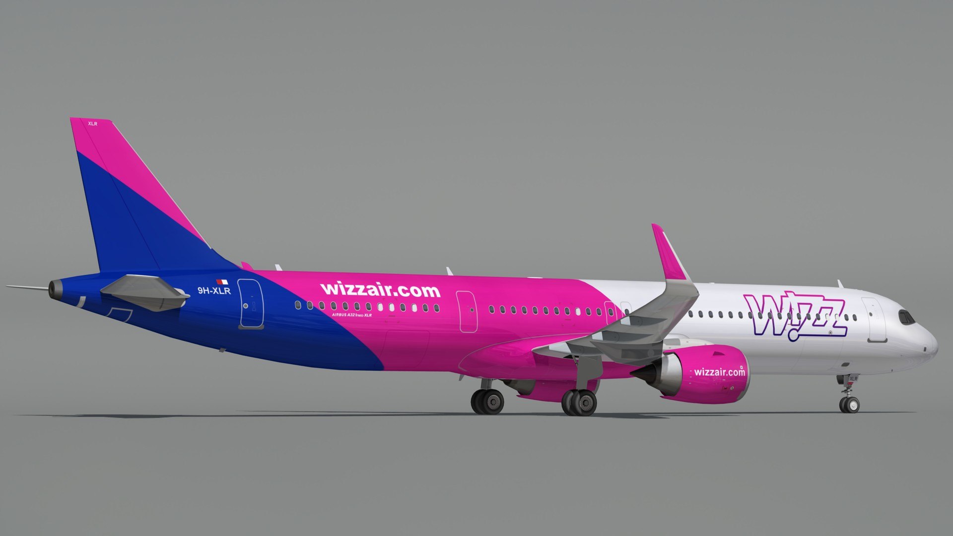 3D Airbus A321 XLR Wizz Air - TurboSquid 2162331