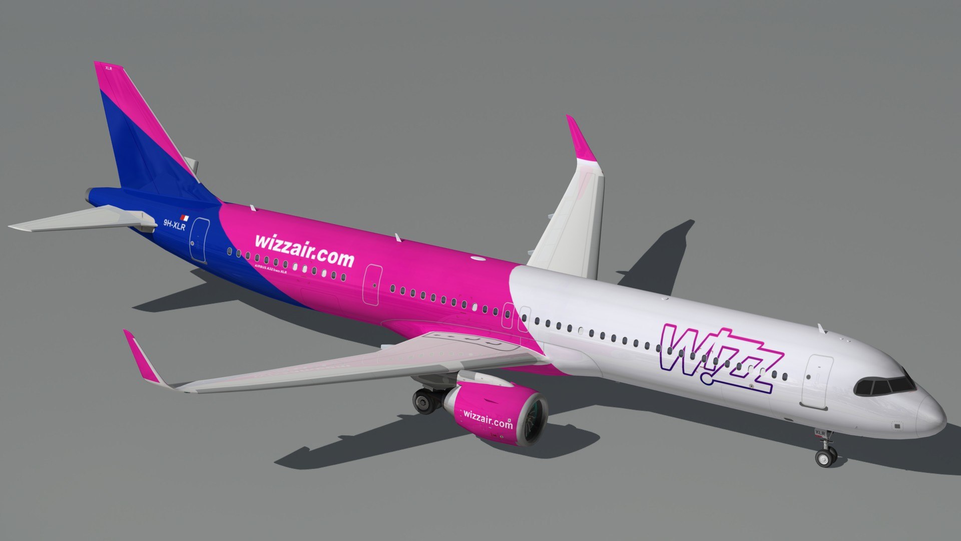 3D Airbus A321 XLR Wizz Air - TurboSquid 2162331