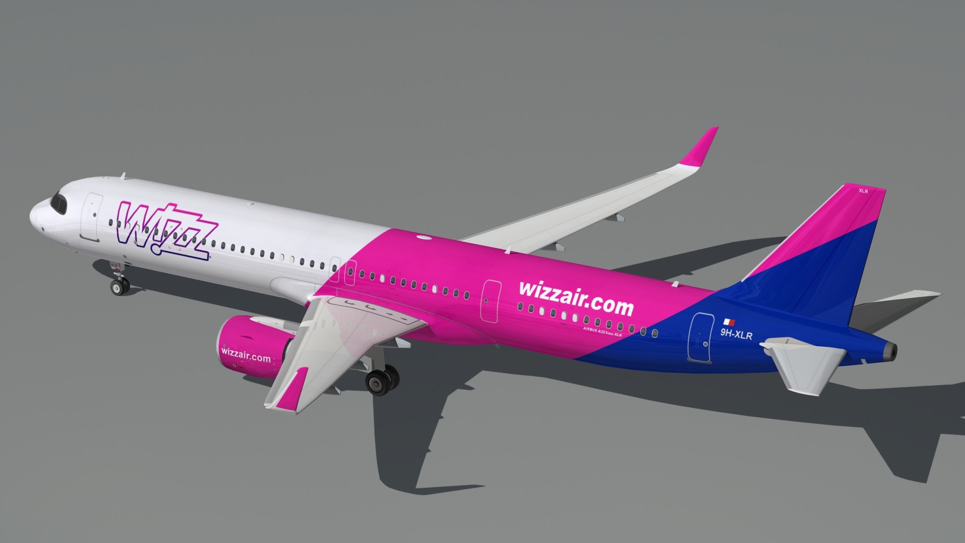 3D Airbus A321 XLR Wizz Air - TurboSquid 2162331