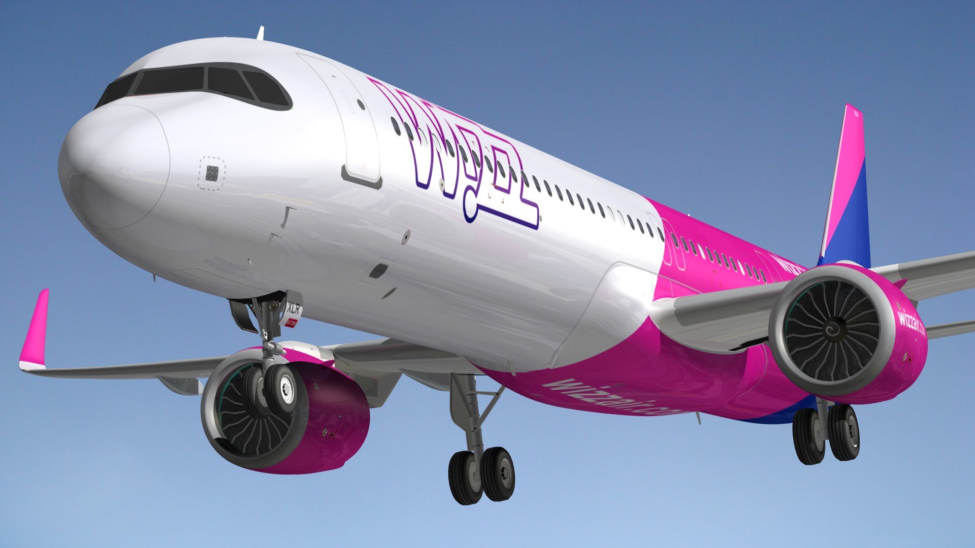 3D Airbus A321 XLR Wizz Air - TurboSquid 2162331