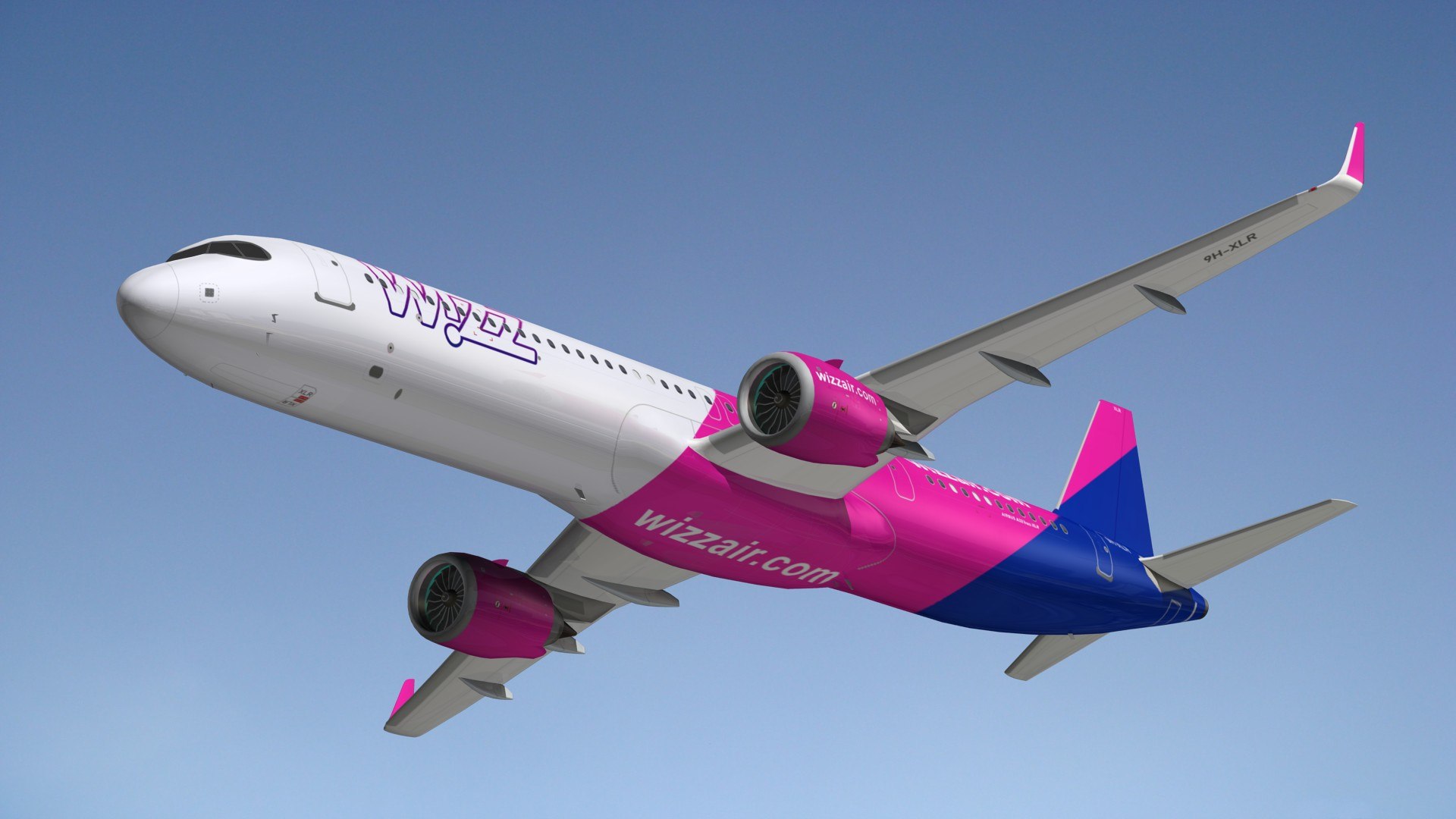 3D Airbus A321 XLR Wizz Air - TurboSquid 2162331