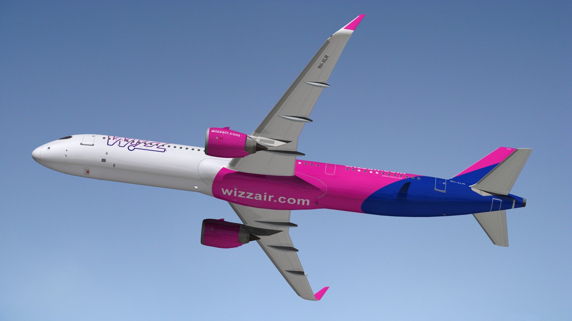 3D Airbus A321 XLR Wizz Air - TurboSquid 2162331