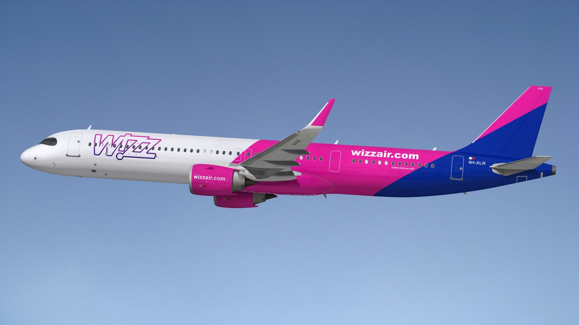 3D Airbus A321 XLR Wizz Air - TurboSquid 2162331