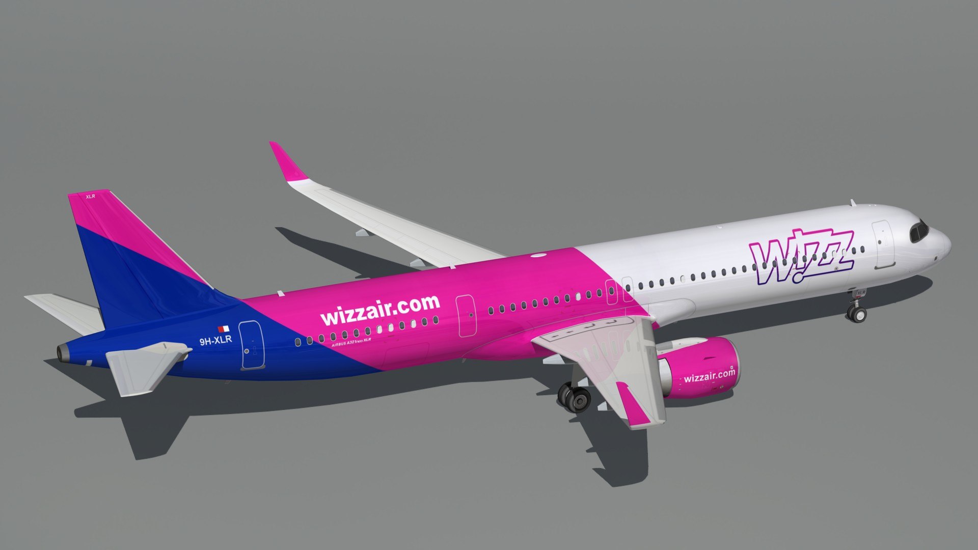 3D Airbus A321 XLR Wizz Air - TurboSquid 2162331