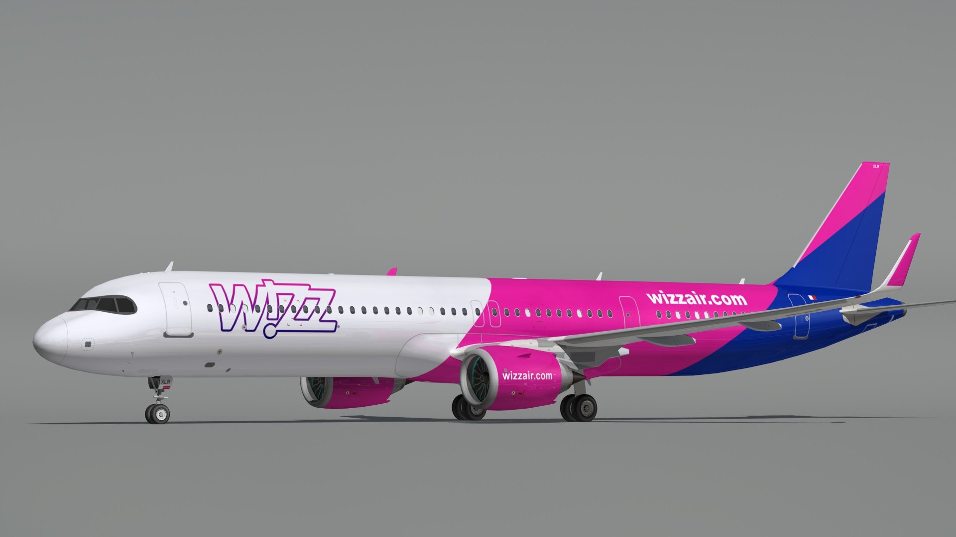 3D Airbus A321 XLR Wizz Air - TurboSquid 2162331