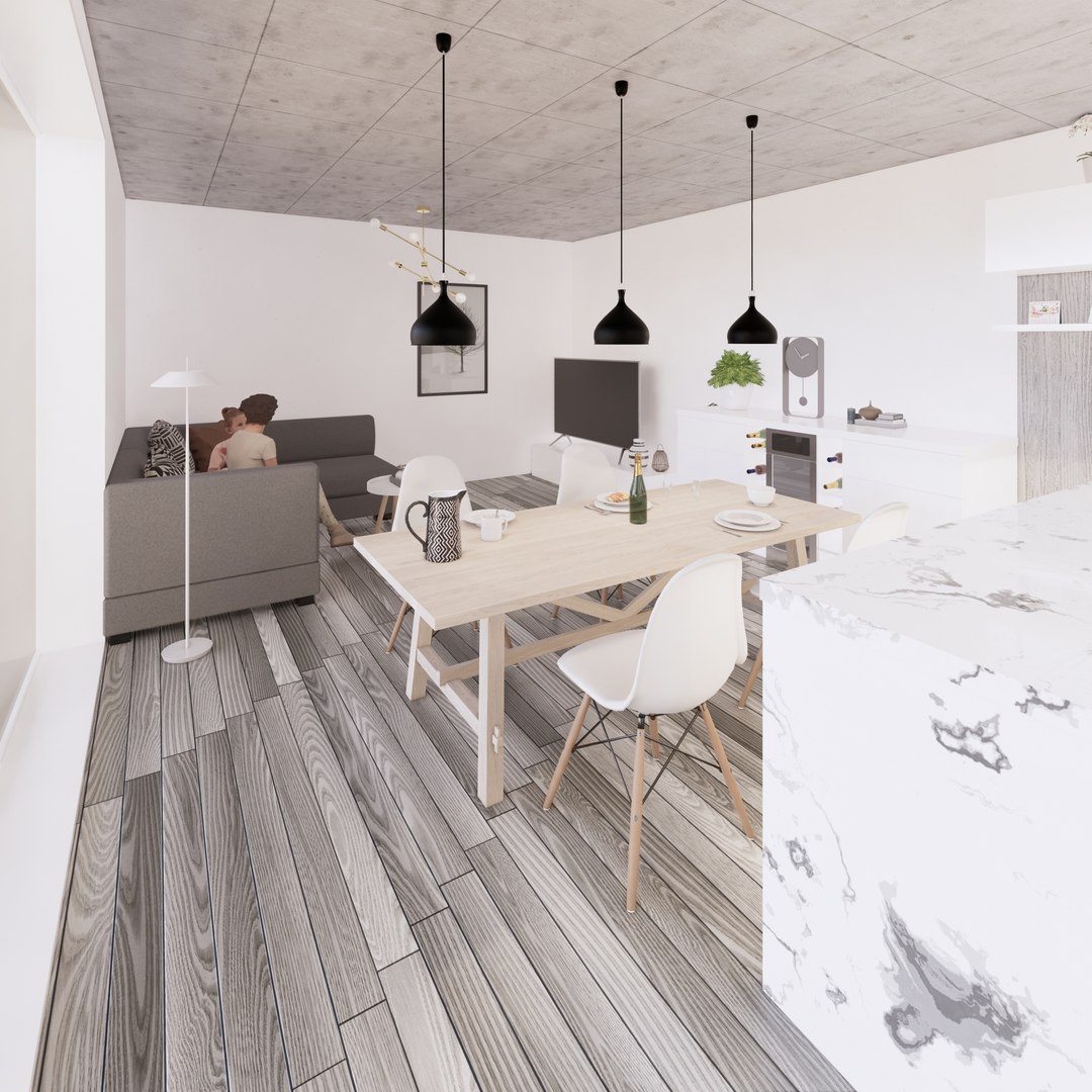 Family House 3 Revit 3D Model - TurboSquid 1512045