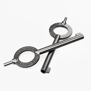 Peerless Handcuff Key Steel Silver