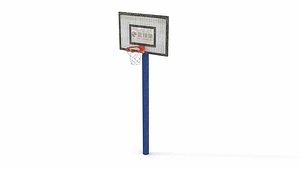 Realistic Outdoor Basketball Hoop 3D model