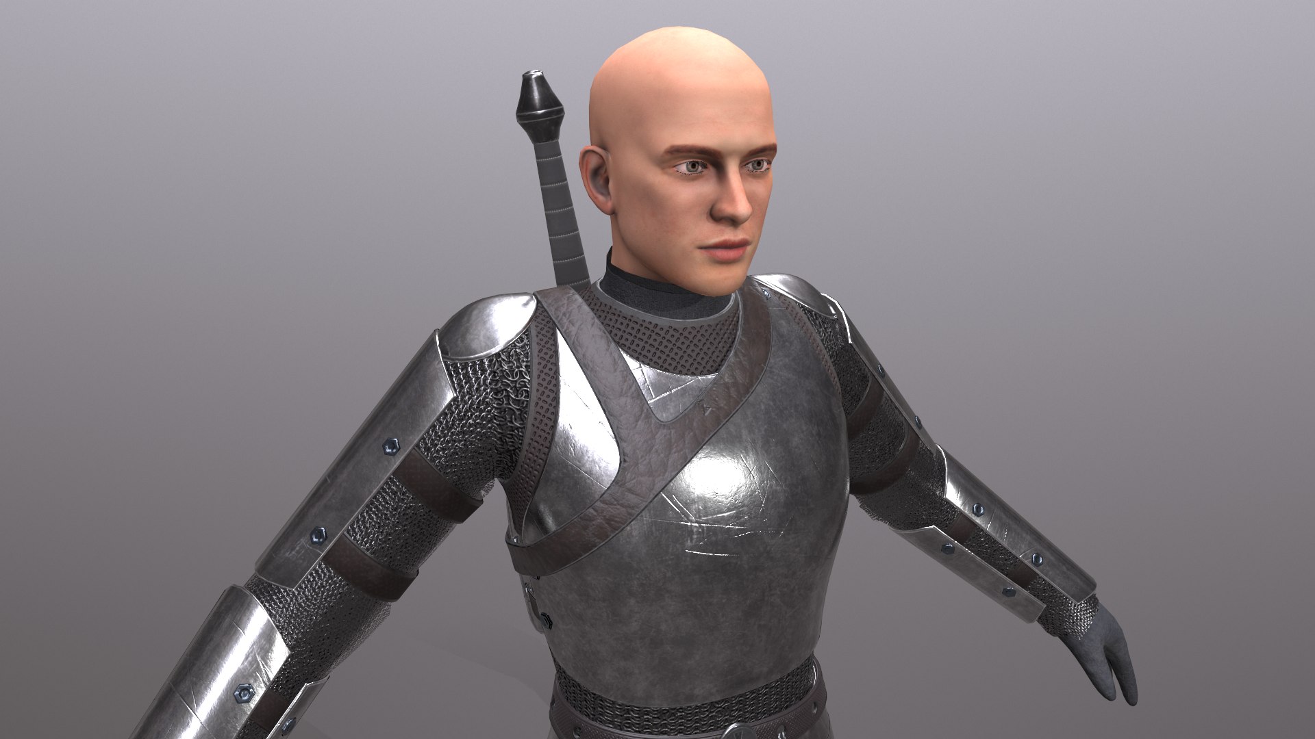 Knight Male Character Model - TurboSquid 1666527