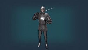 knight male character model