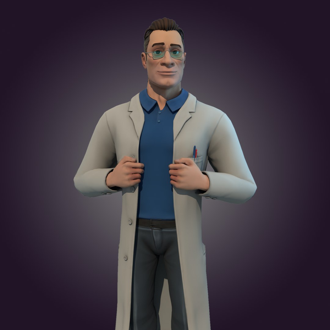 Male Doctor 3D Model - TurboSquid 1615736