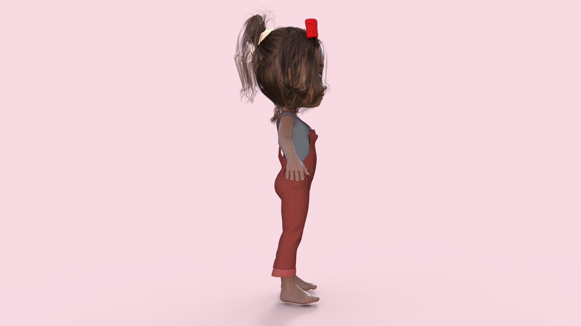 Cartoon Little Girl Rigged model - TurboSquid 1977064