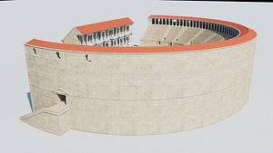 Ancient Roman theatre  3D model