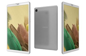 3D Samsung Galaxy Tab A7 Lite Silver Low Poly model