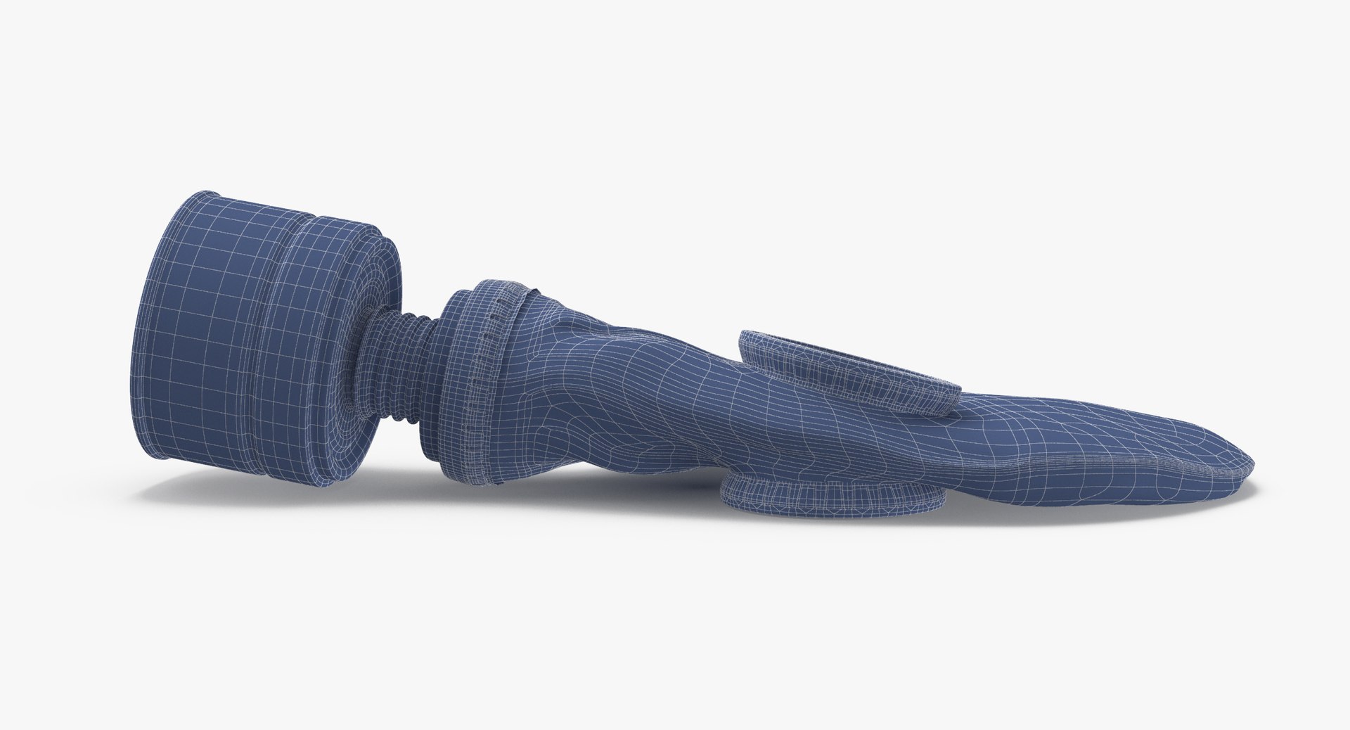 3d Gas Mask Laying Model