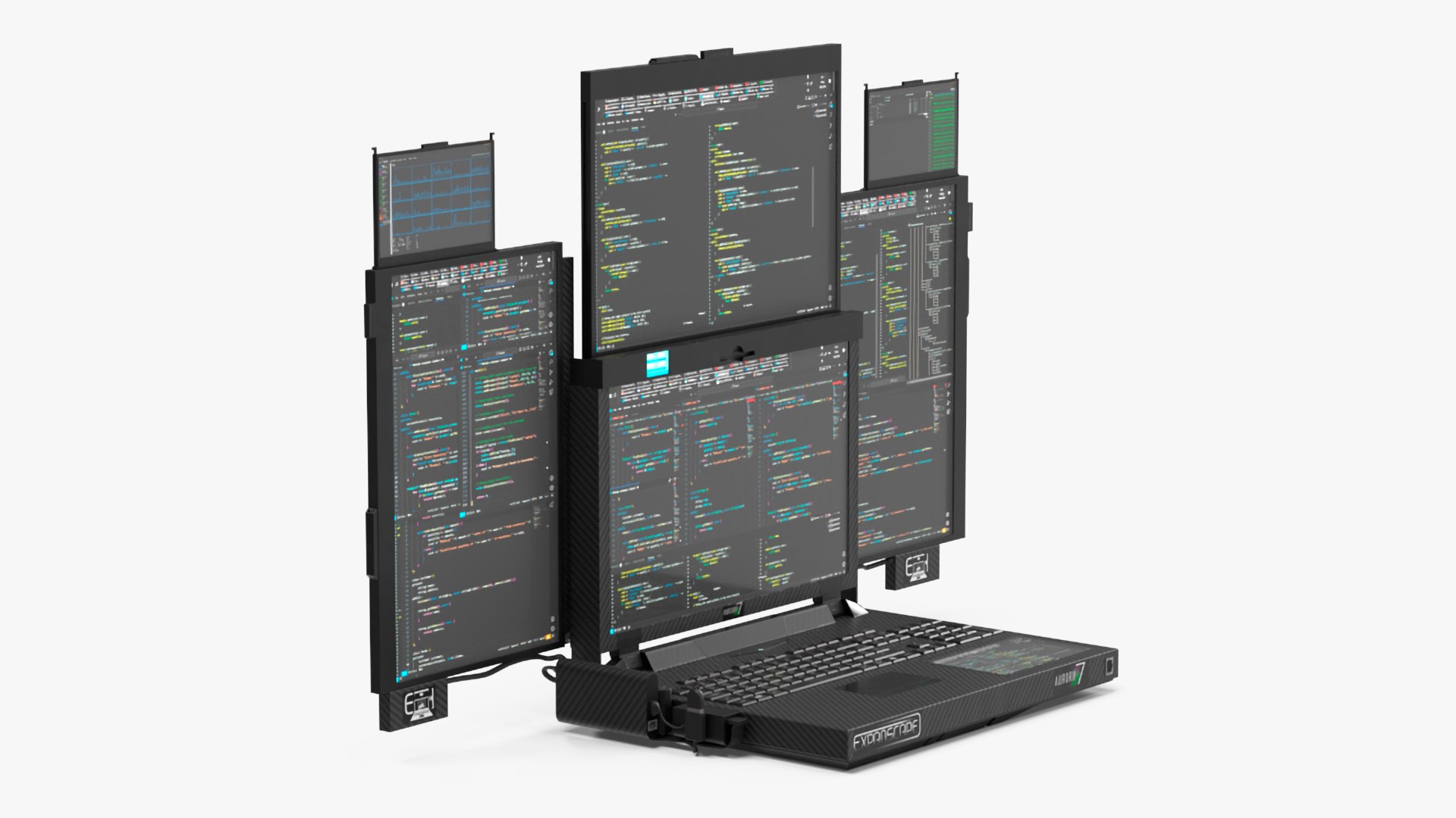 Laptop Expanscape Aurora With Programming Software 3D Model ...