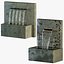 Waterfall fountains cascade Letterbox 3D
