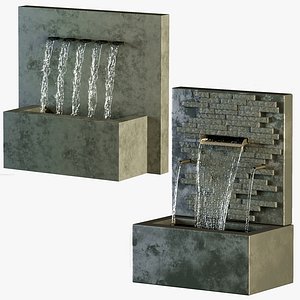 Waterfall fountains cascade Letterbox