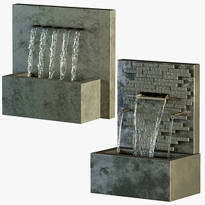 Waterfall fountains cascade Letterbox