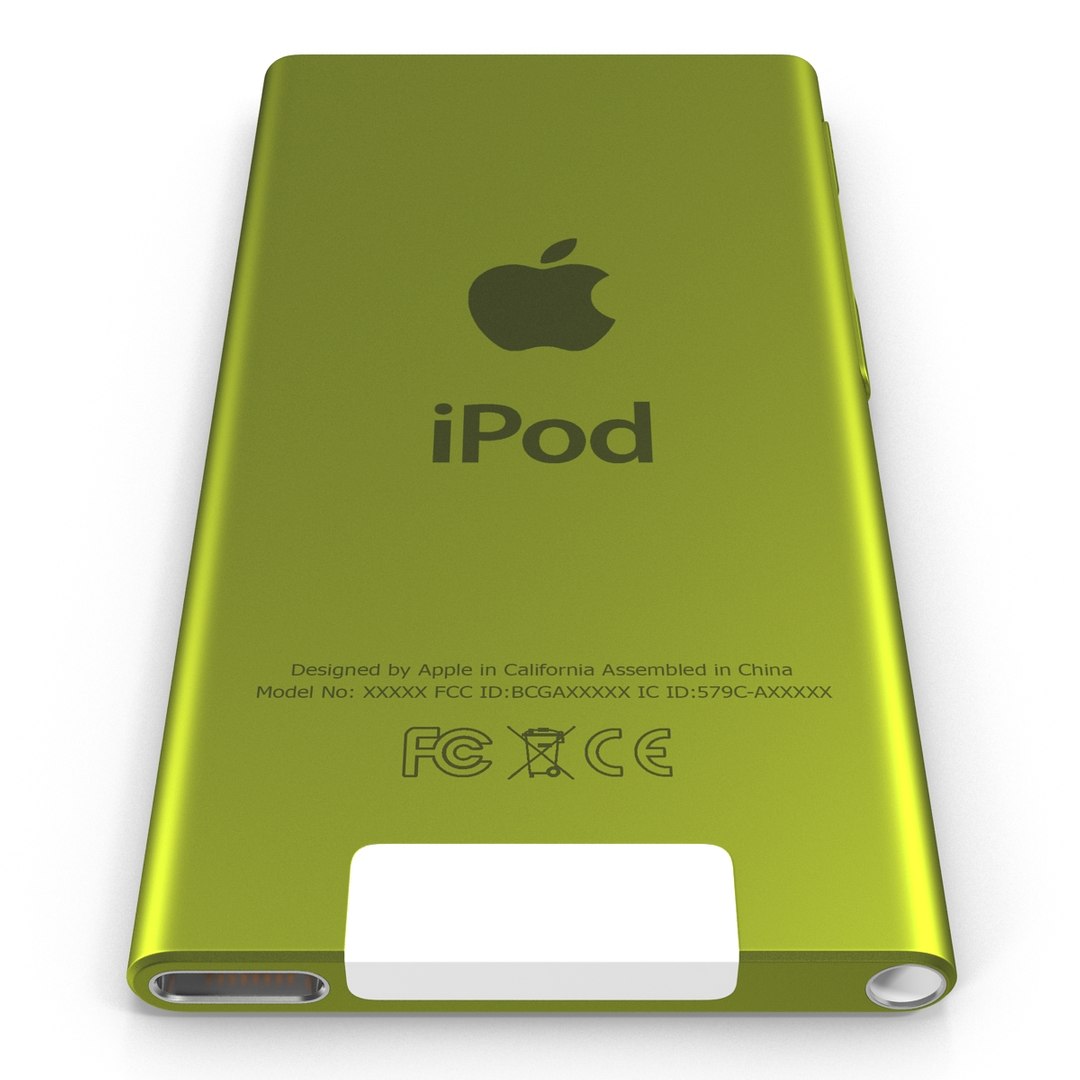 Apple iPod Nano Lime 3D Model 3D model preview