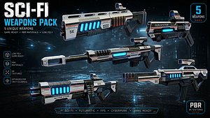 Sci-Fi Weapon Pack Vol 1 model