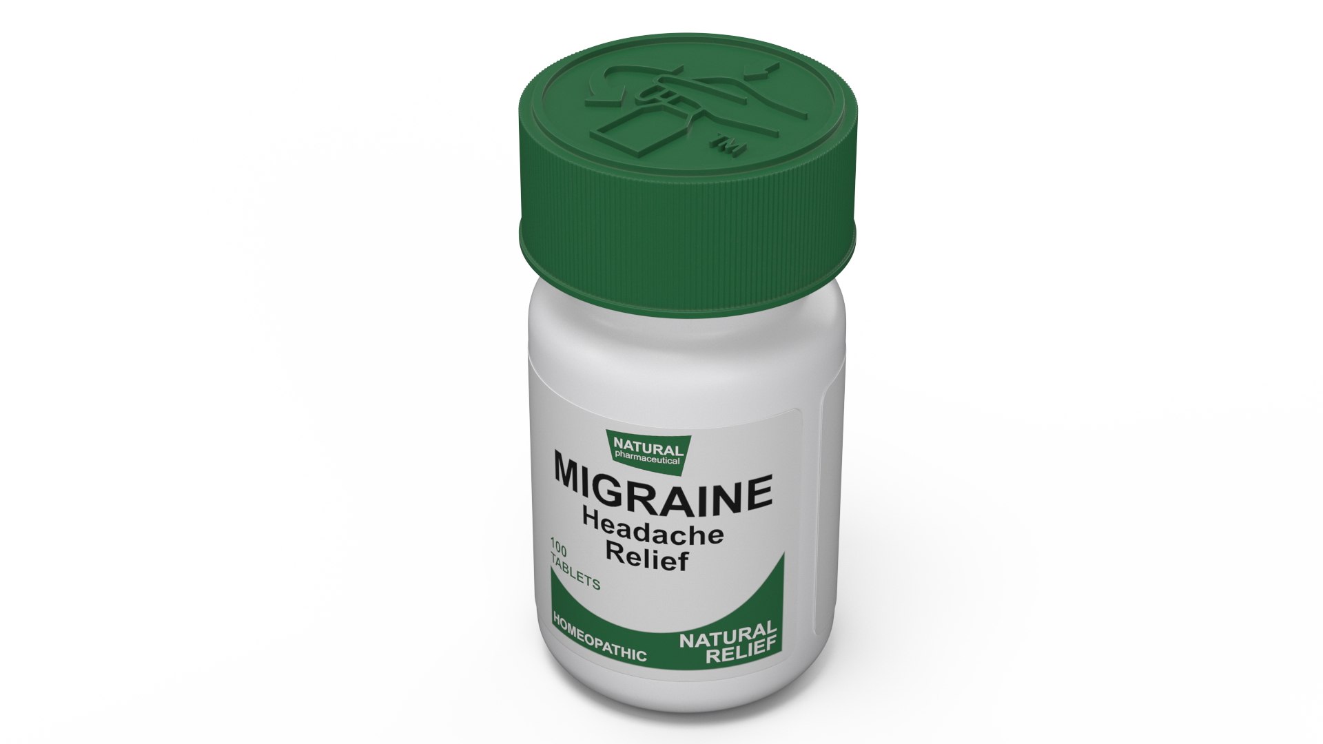 Migraine Relief Jar 3D model preview