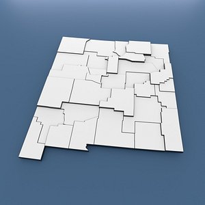 New Mexico Counties - Map of United States of America USA