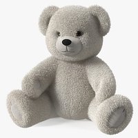 Teddy Bear Light Color Sitting Fur