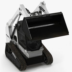 Compact Track Loader Bobcat Rigged for Maya 3D model