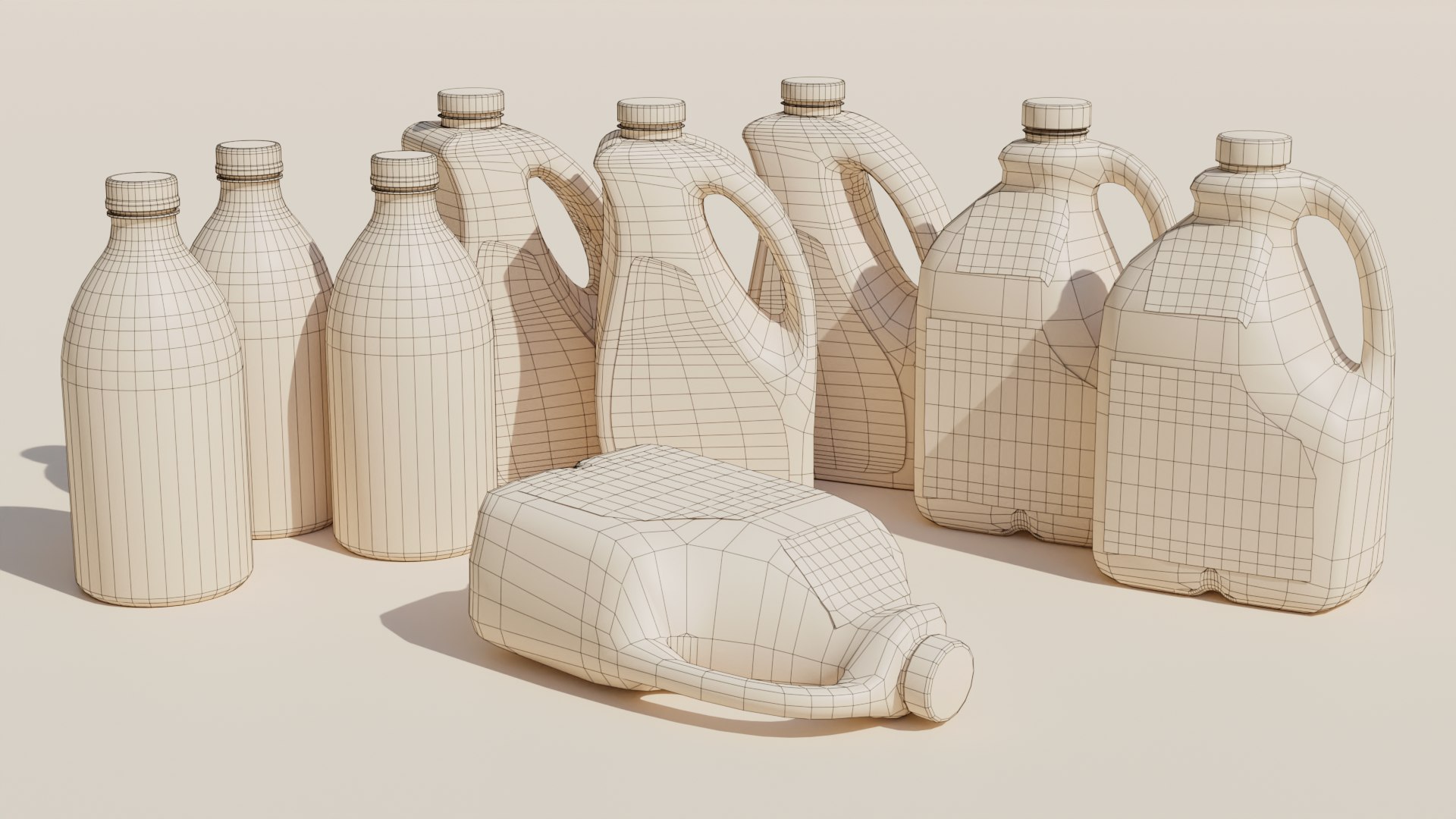 Supermarket Shelf 3D model https://p.turbosquid.com/ts-thumb/Ro/ZhNJCX/BR/milkbottleproductswireframerender/png/1726842615/1920x1080/fit_q87/cc3d337e76b06647d2b1fe226a498c9ceeec79d1/milkbottleproductswireframerender.jpg