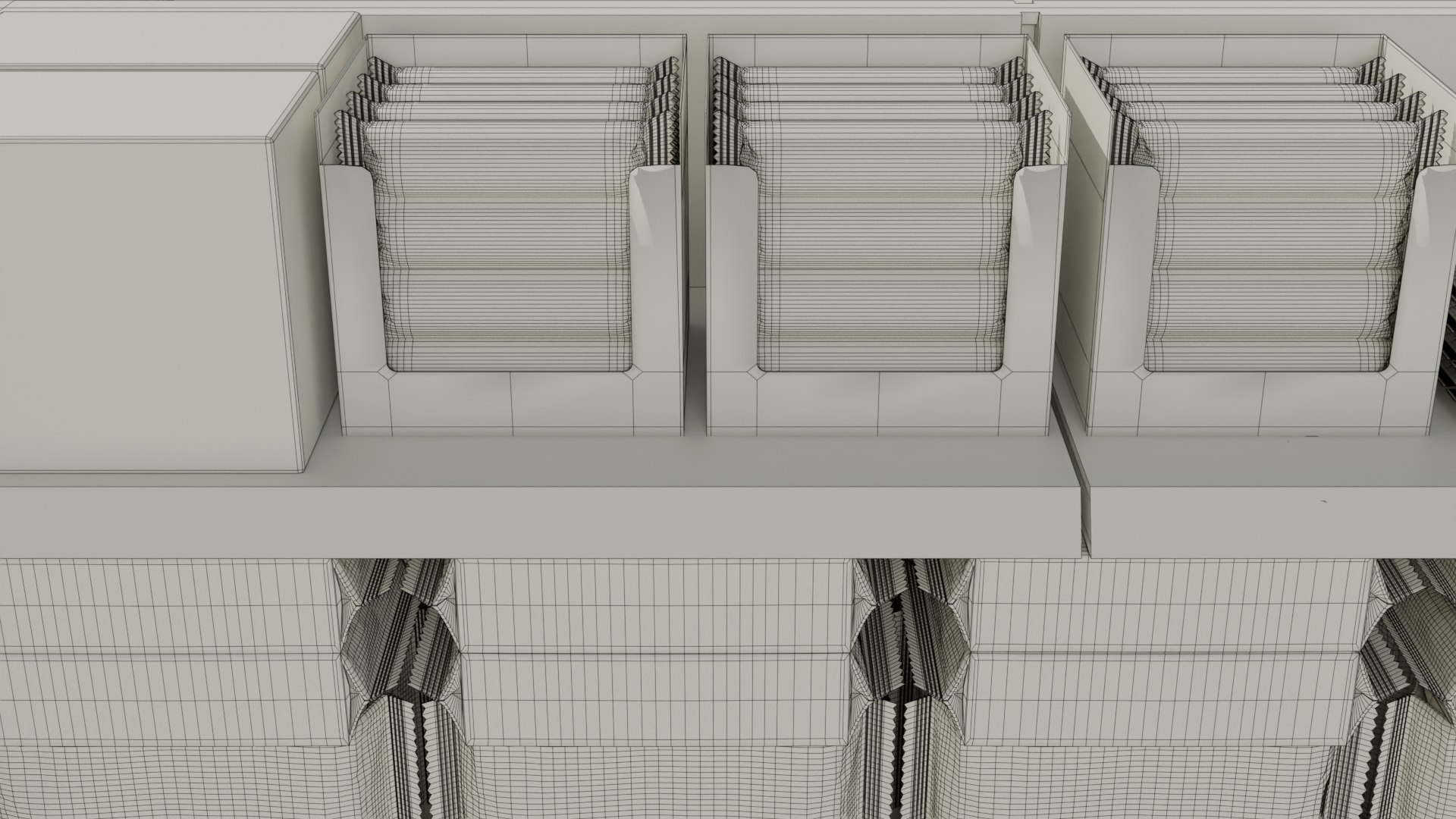 Supermarket Shelf 3D model https://p.turbosquid.com/ts-thumb/Ro/ZhNJCX/i6/oreocloseupwireframe/png/1726842079/1920x1080/fit_q87/4c474fa1695ee89af7cd2b74b7928024e88c1bae/oreocloseupwireframe.jpg