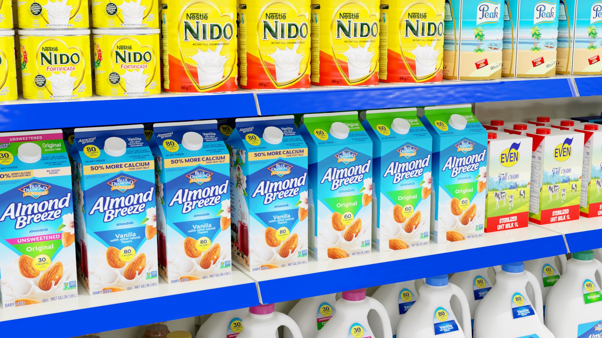 Supermarket Shelf 3D model https://p.turbosquid.com/ts-thumb/Ro/ZhNJCX/xT/almondbreezecloseup/png/1726840598/1920x1080/fit_q87/3f6aa337fe378da55a085f6c0ac7b9f654e9b017/almondbreezecloseup.jpg