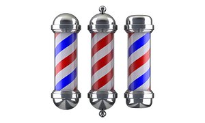 Barber Shop Pole Animation 3D