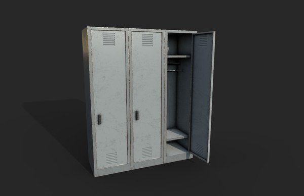 Old locker metal 3D model - TurboSquid 1512639