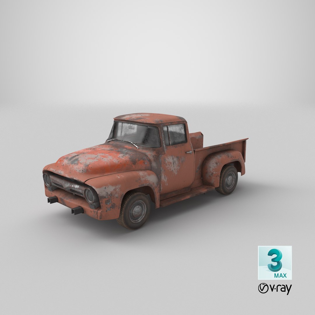 rusty old f100 pickup truck 3D model https://p.turbosquid.com/ts-thumb/Ro/faCxYz/KM/stemcell_max_vray_render/png/1620736445/1920x1080/fit_q87/613d7dc2e8b1537f8c49cd4691be08969c3b4656/stemcell_max_vray_render.jpg