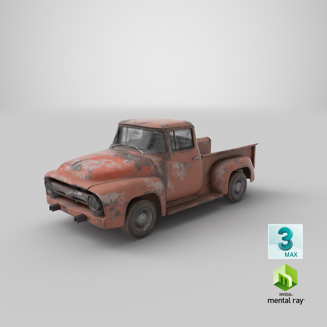 rusty old f100 pickup truck 3D model https://p.turbosquid.com/ts-thumb/Ro/faCxYz/ul/stemcell_max_mental_ray_render/png/1620736444/1920x1080/fit_q87/6c19c84990ba002f81f492d1c4dd7870a4ccbecf/stemcell_max_mental_ray_render.jpg