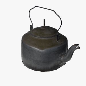 3D kettle kitchenware cookware model