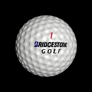 3D golfball ball model