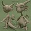 Cartoon-Drache-Baby-Rot